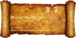 Moise Heléna névjegykártya